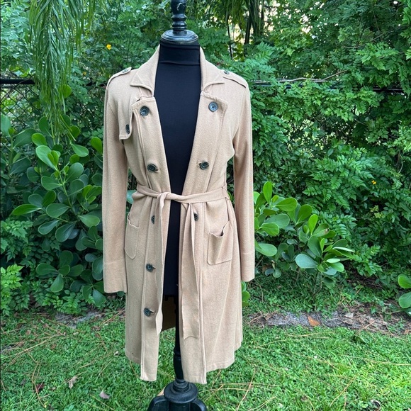 Cabi ‘French Trench’ sweater coat in Camel, size medium - Picture 2 of 8